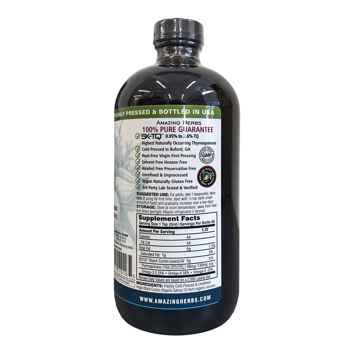 100% Pure Cold-Pressed Black Cumin Seed Oil - Image 2