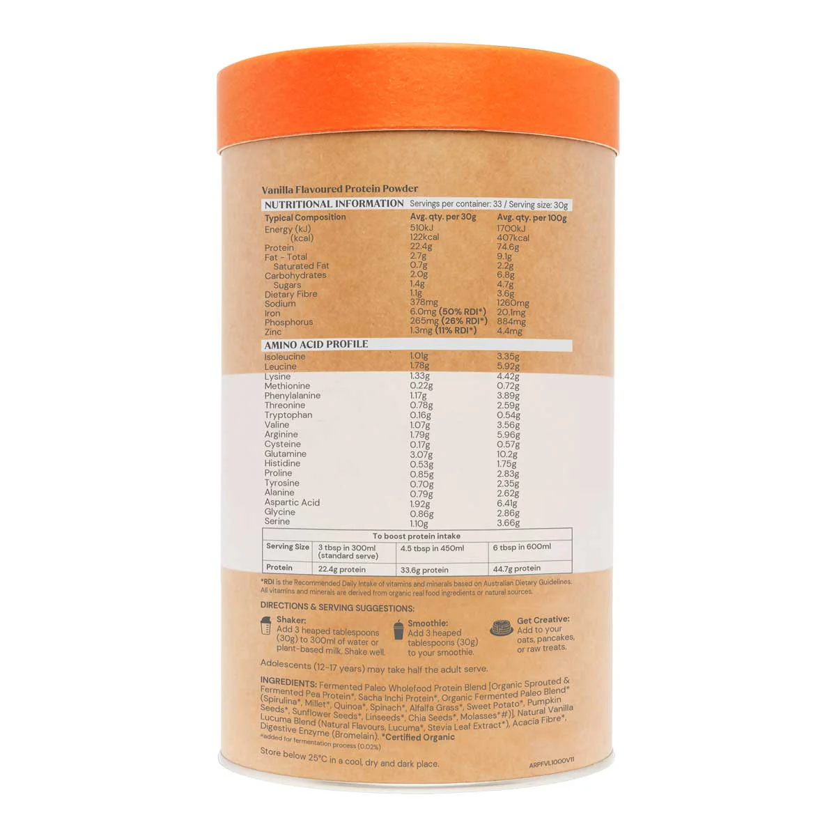 Raw Paleo Protein Gentle Digest - Vanilla - Image 3