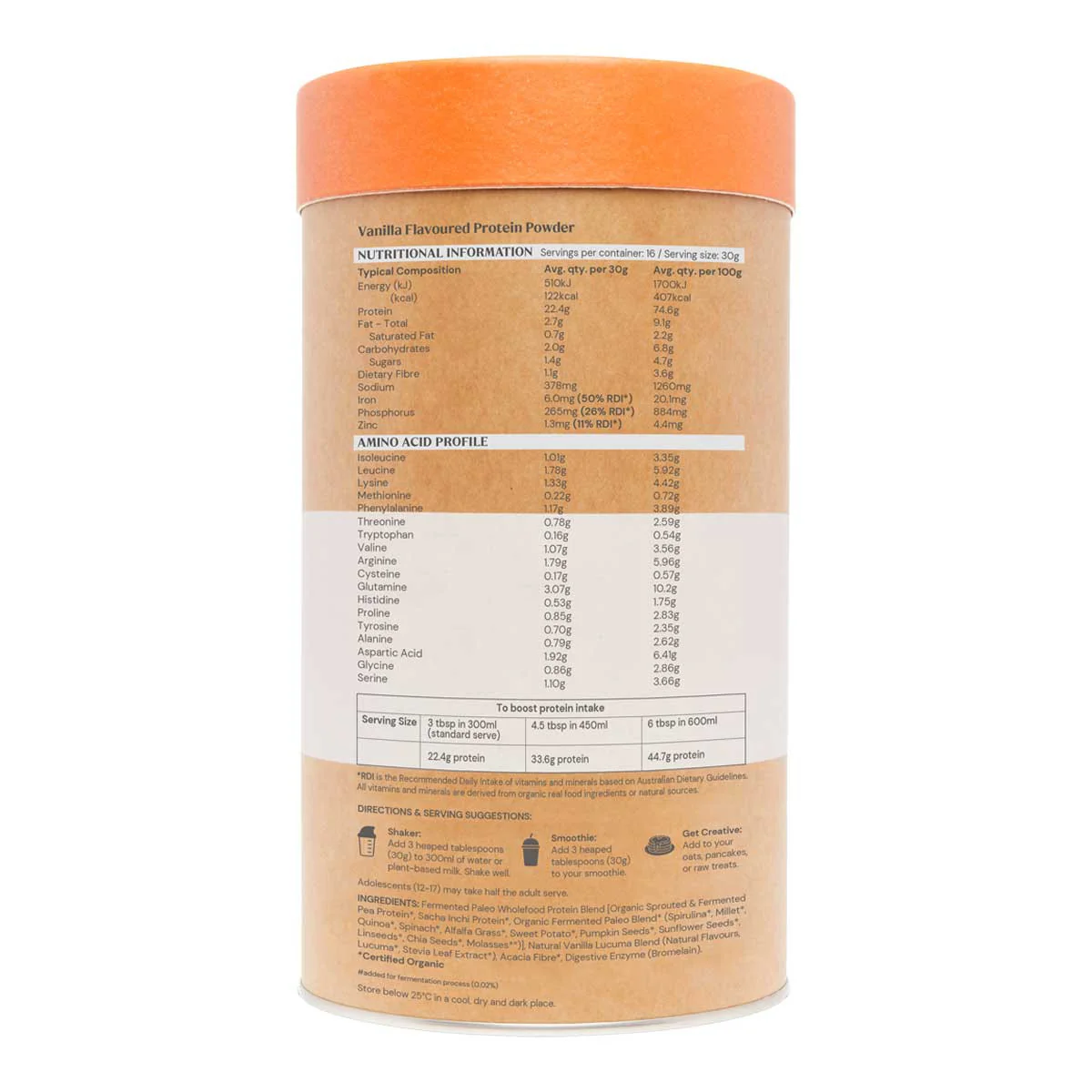 Raw Paleo Protein Gentle Digest - Vanilla - Image 4