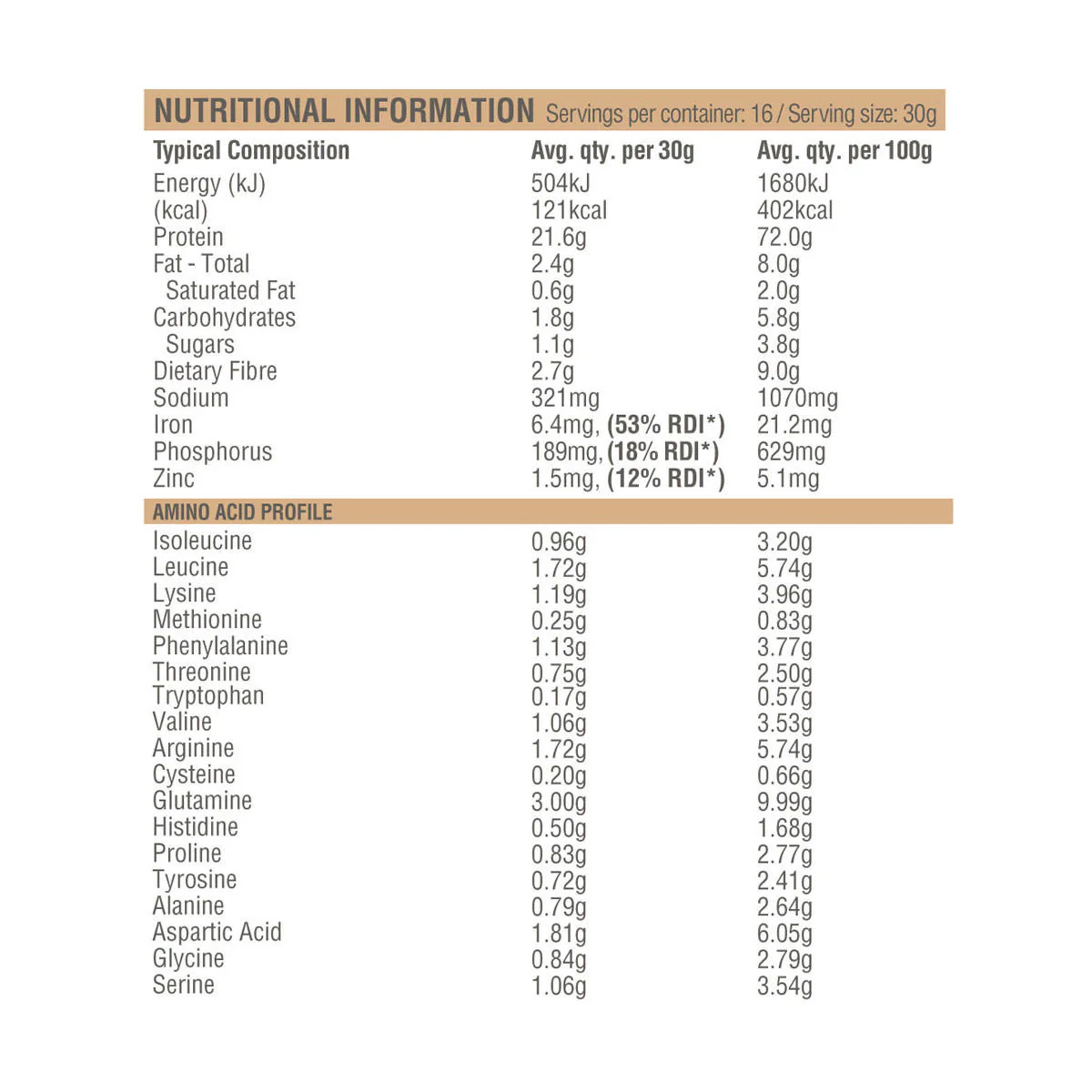 Raw Protein Isolate - Vanilla - Image 3