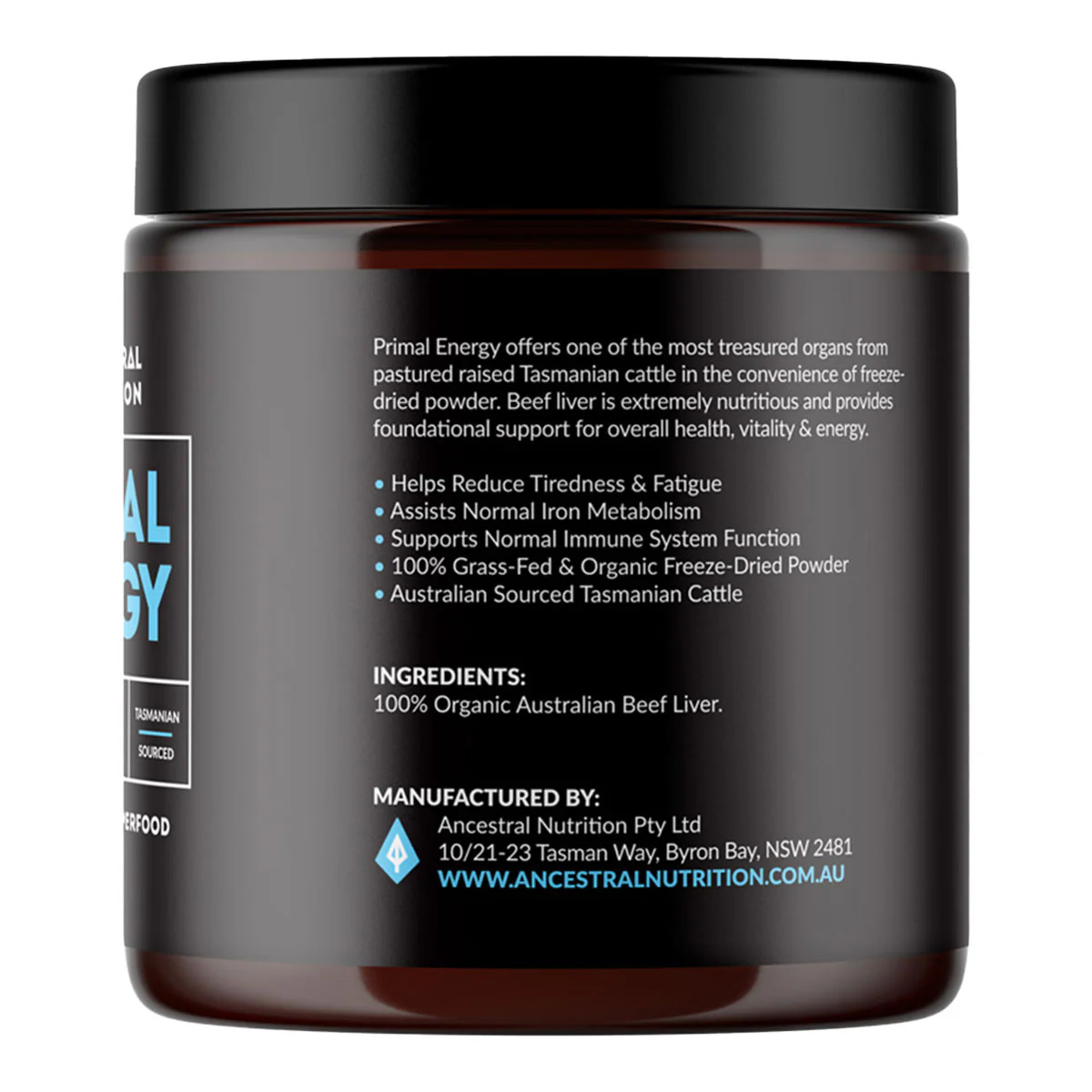 Primal Energy Powder 100% Grass Fed Beef Liver - Image 3