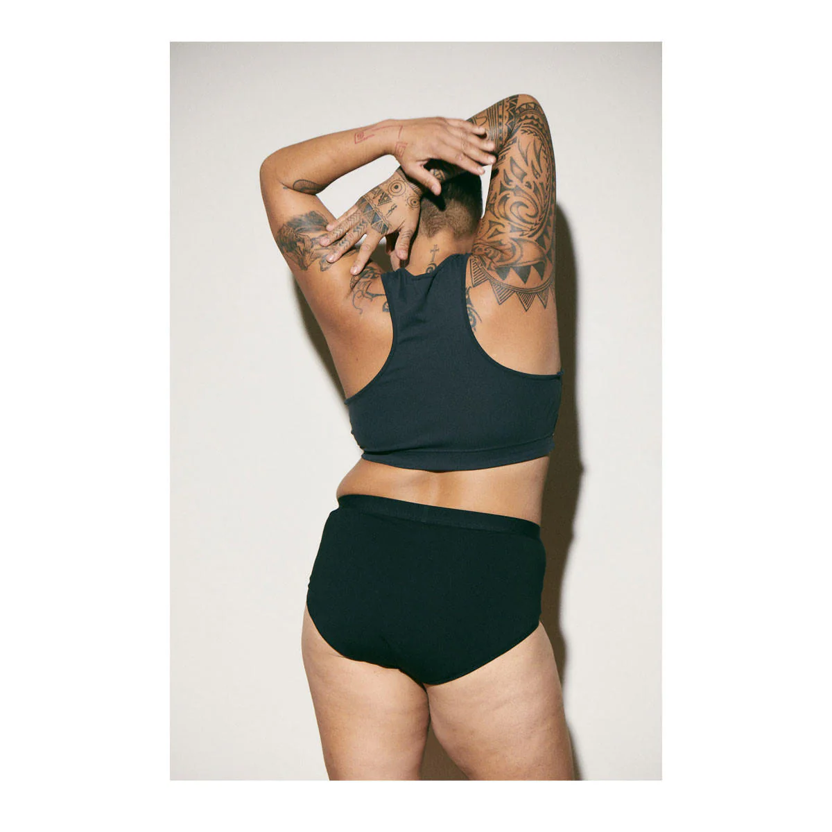 All Day Cotton Period Brief (Black) - Image 2