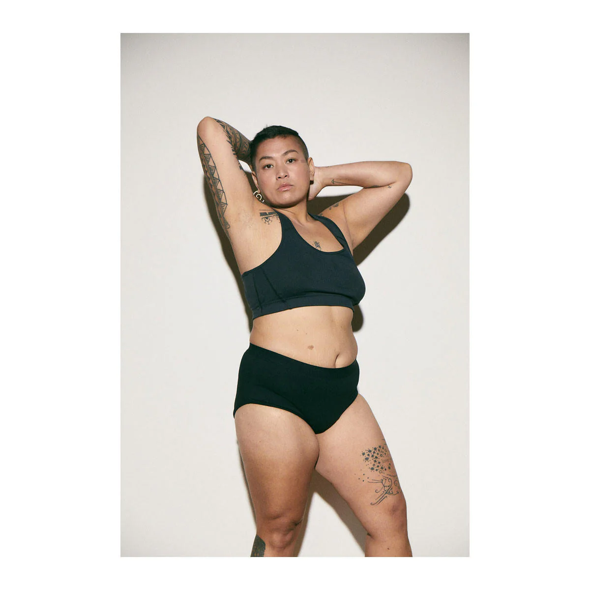 All Day Cotton Period Brief (Black) - Image 3