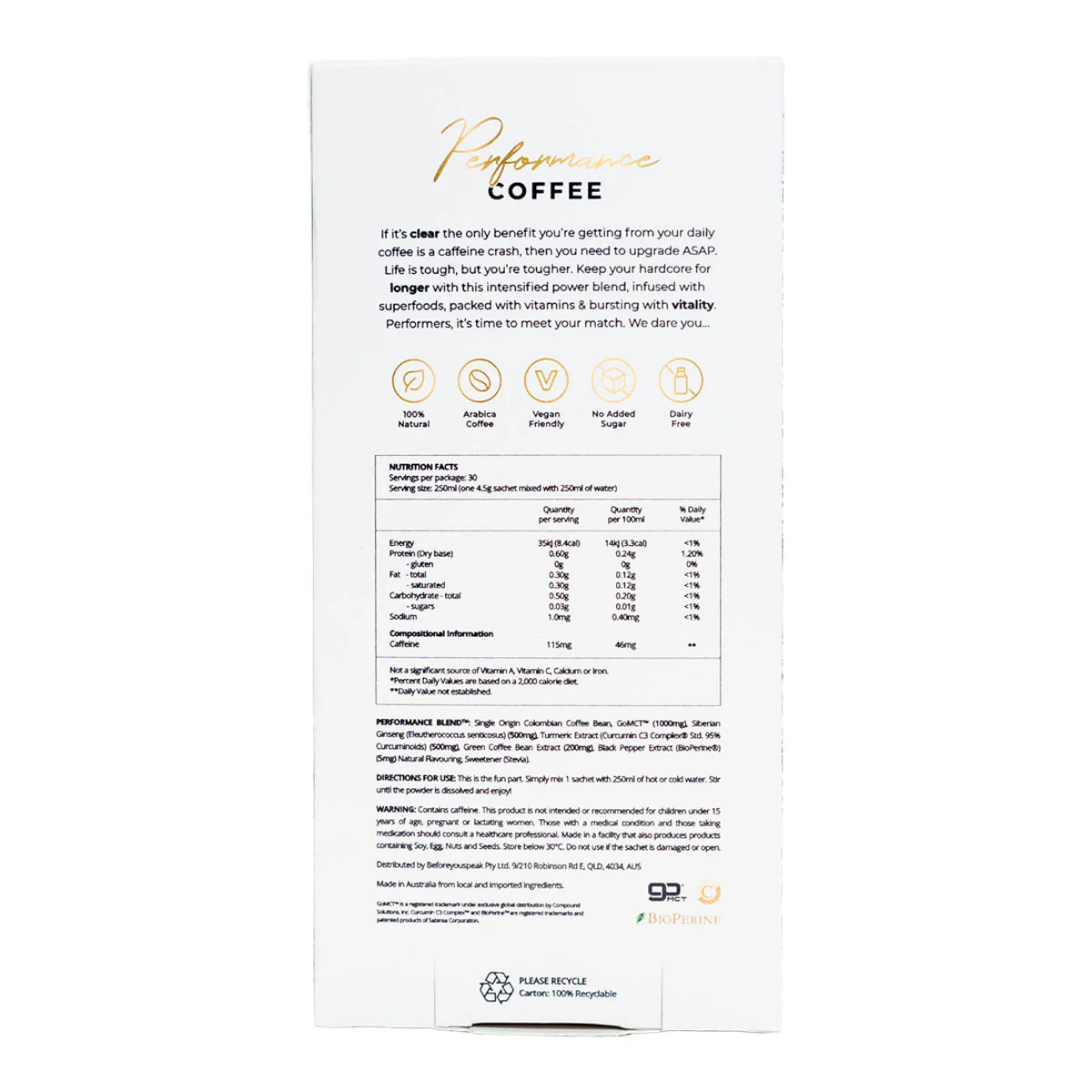 Performance Coffee - Assorted - Image 2