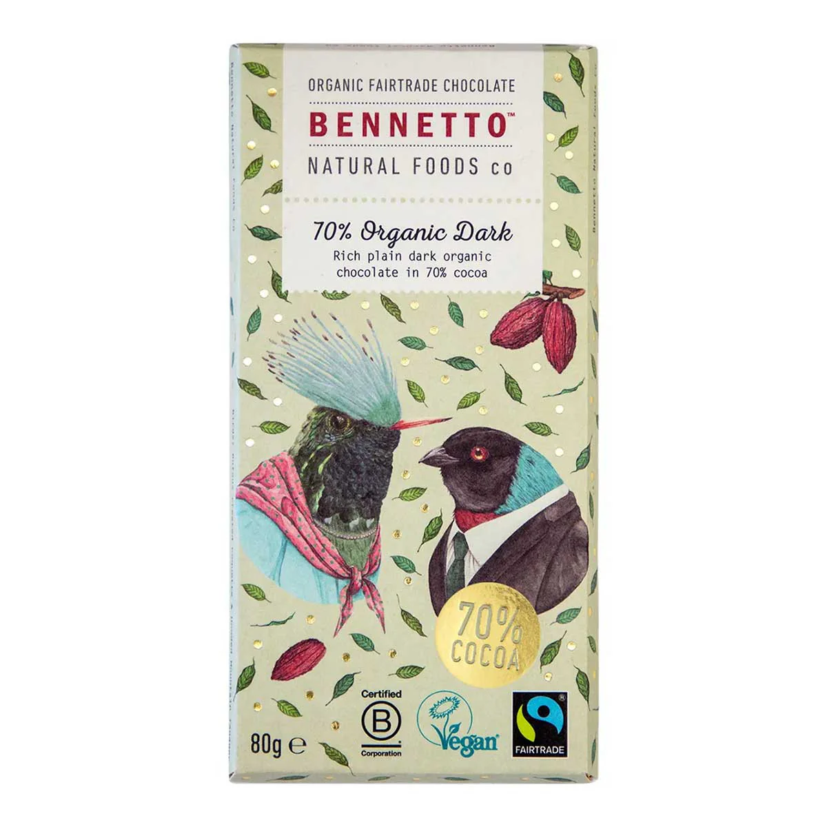 70% Organic Dark Chocolate