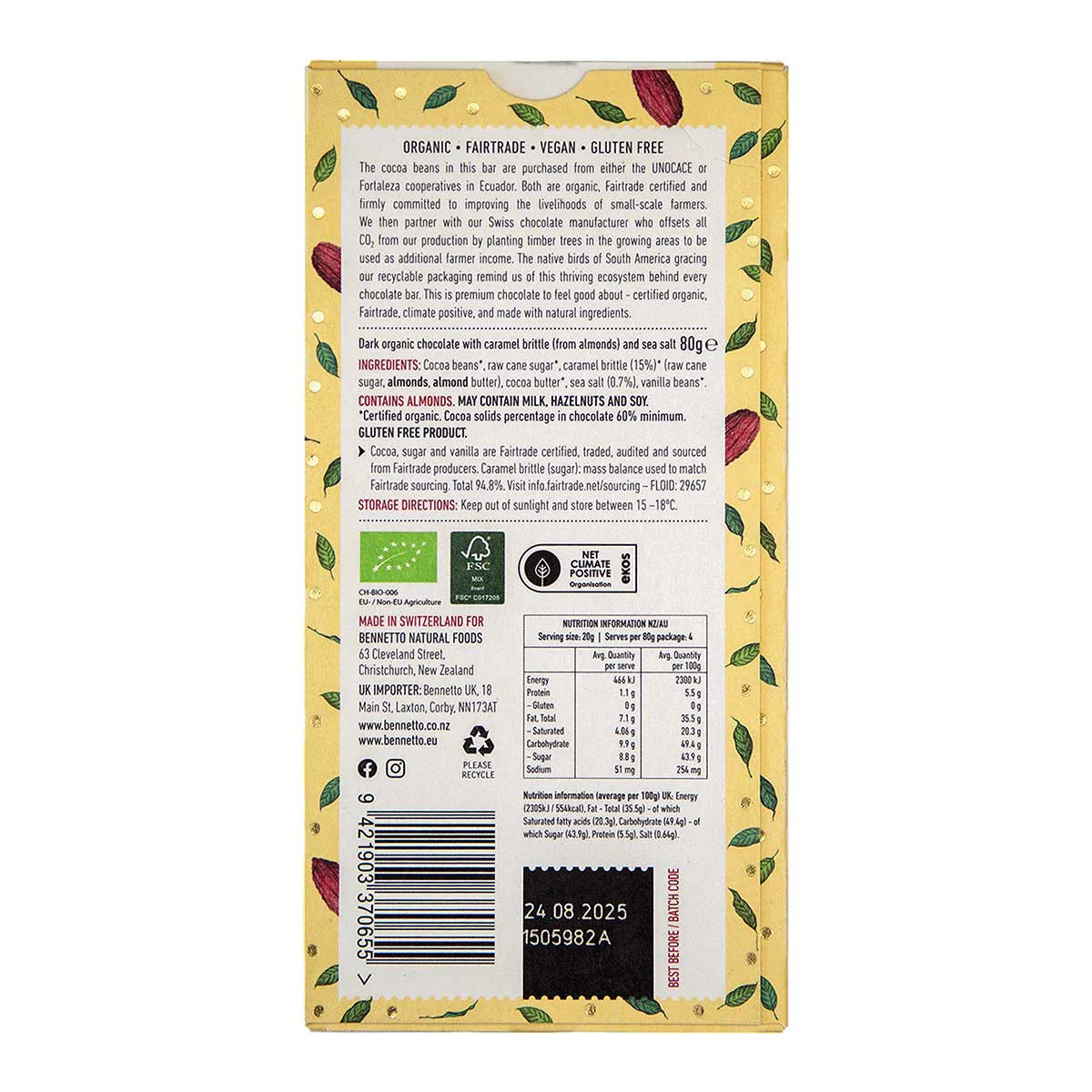 Dark Salted Caramel in Organic Chocolate - Image 2