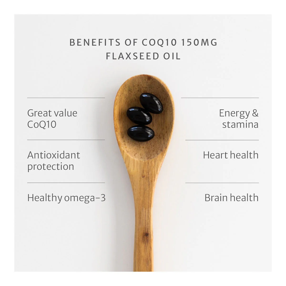 CoQ10 150mg In Flaxseed Oil Complex - Image 3