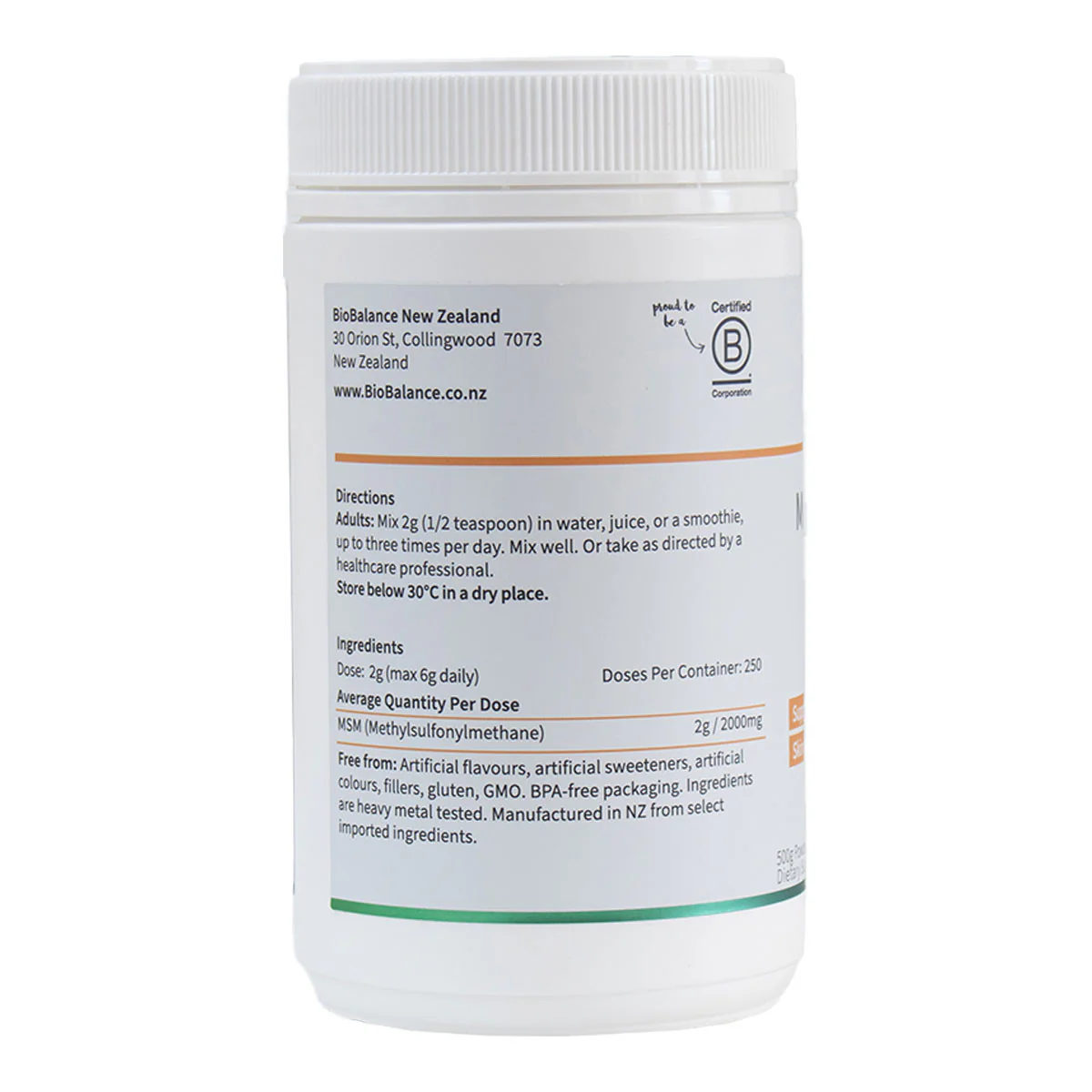 MSM Powder - For Healthy Joints, Muscles & Skin - Image 3