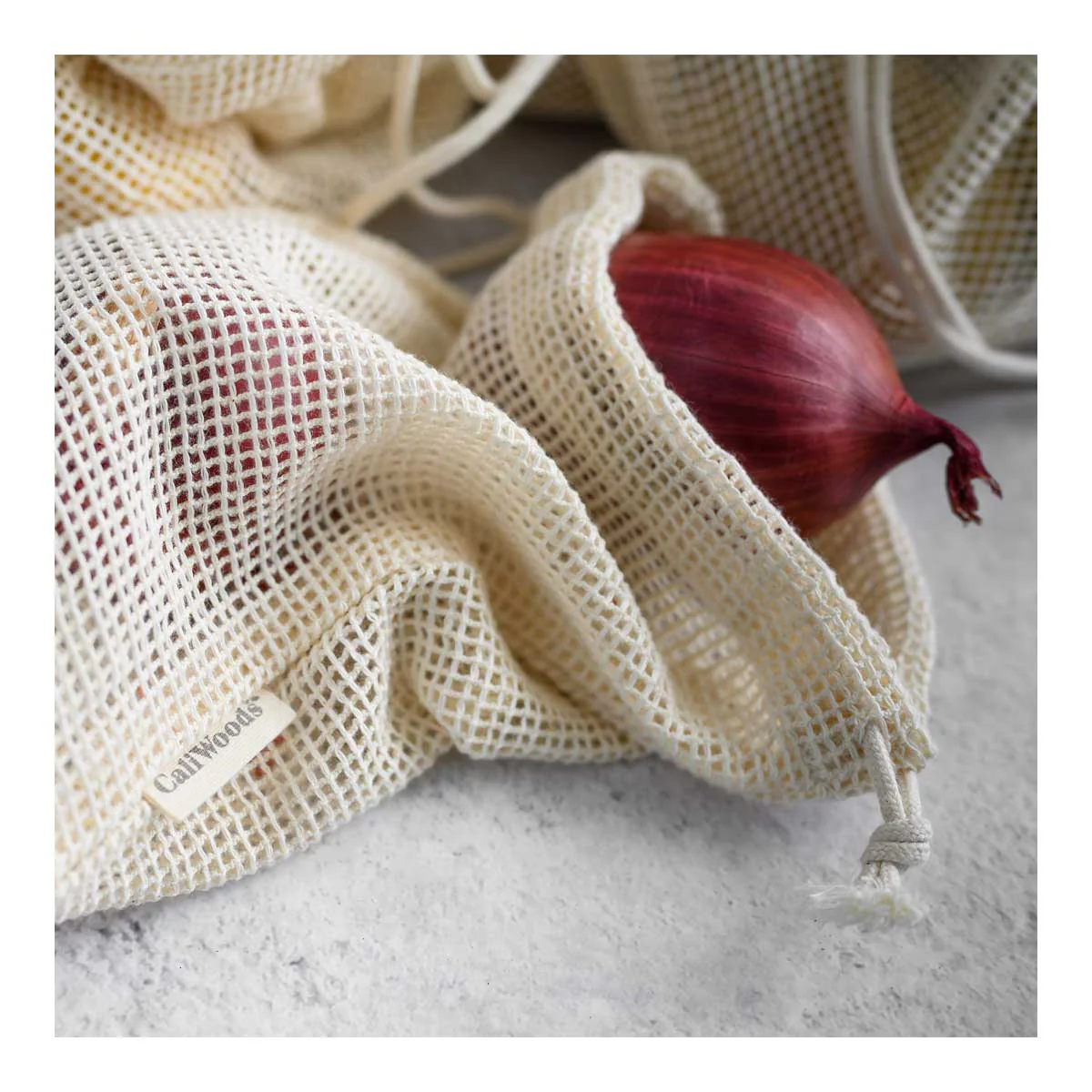 Organic Cotton Produce Bags - Washable - Image 3