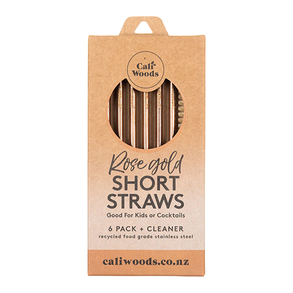 Reusable Short Straws 6 Pack + Cleaner - Image 3