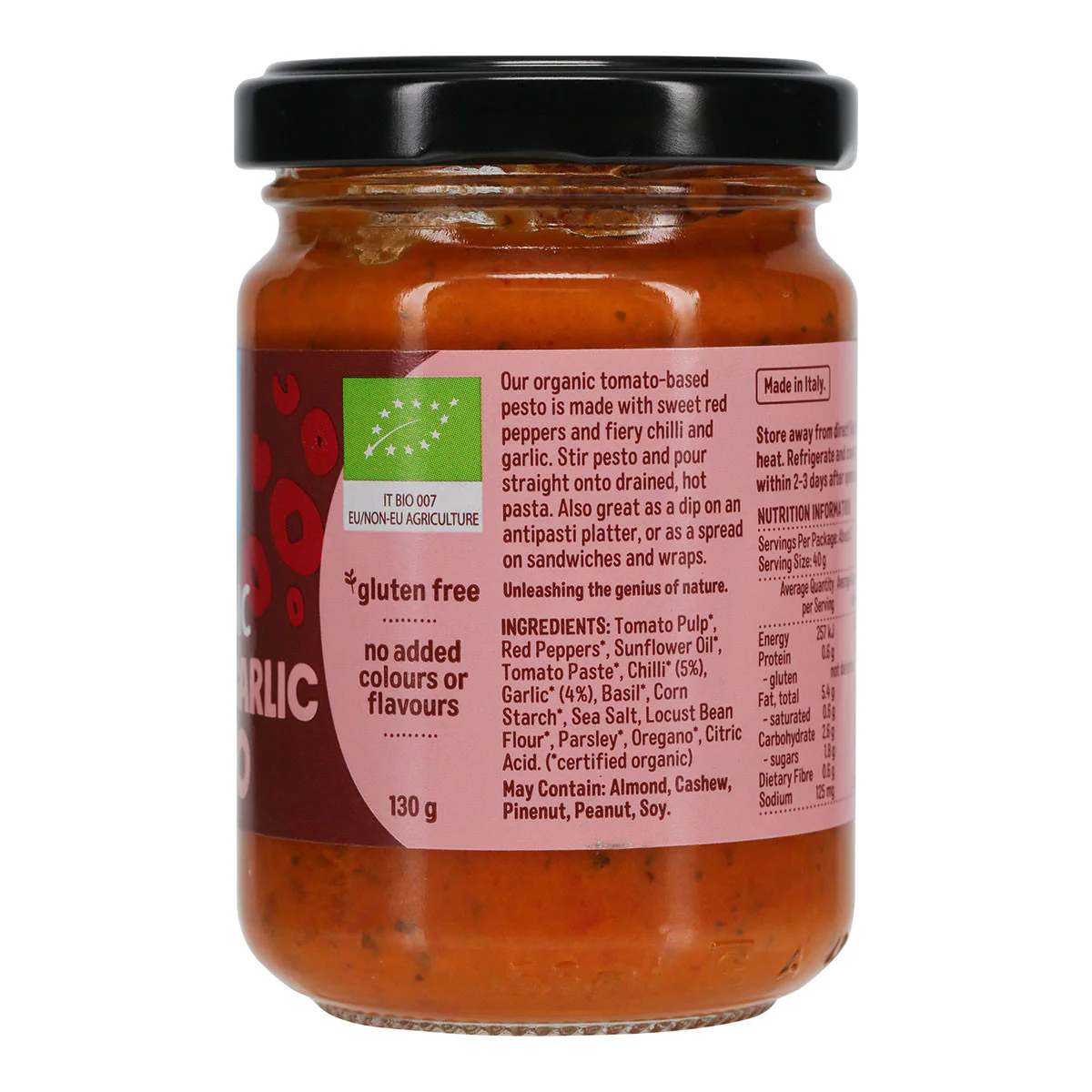 Organic Chilli & Garlic Pesto - Image 2