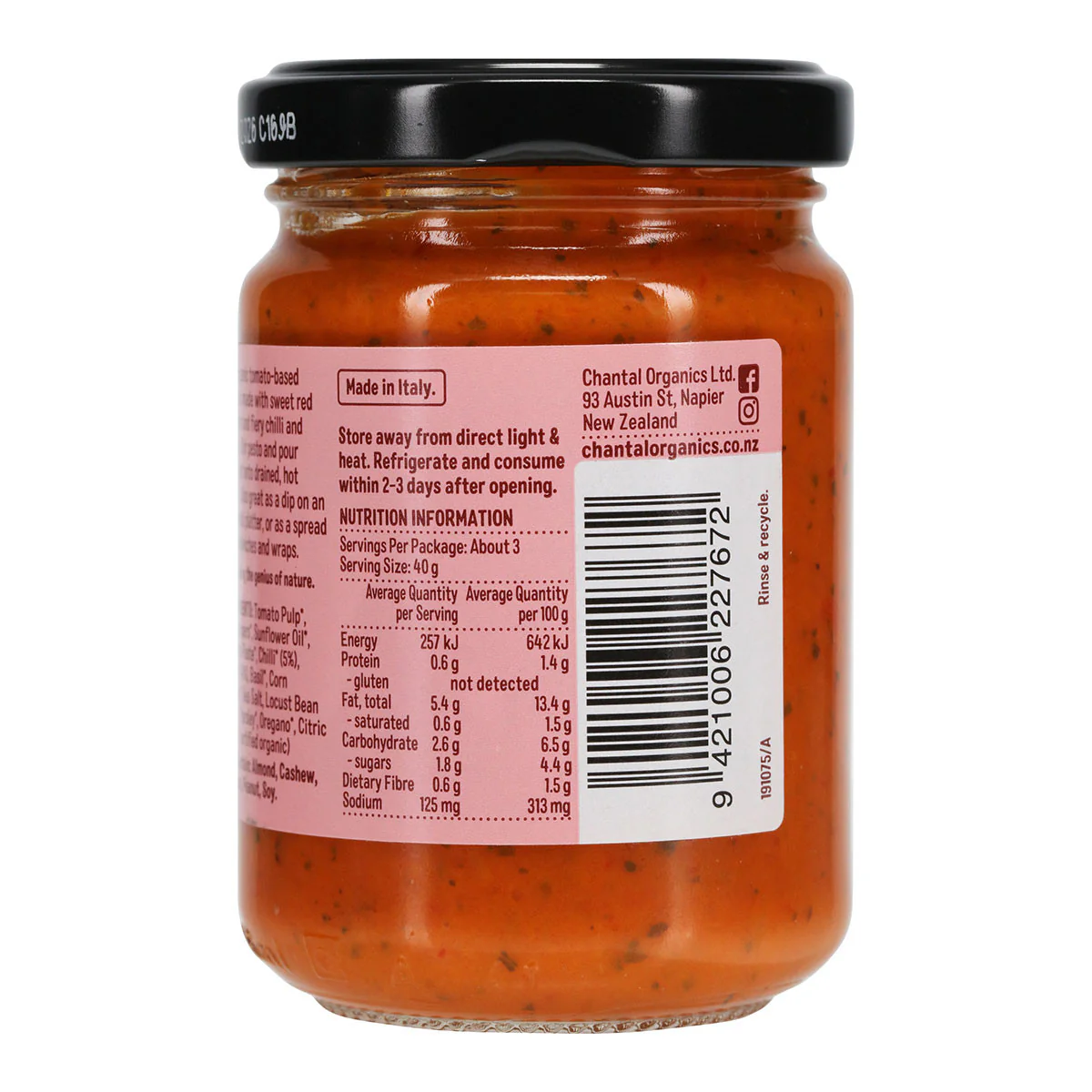 Organic Chilli & Garlic Pesto - Image 3