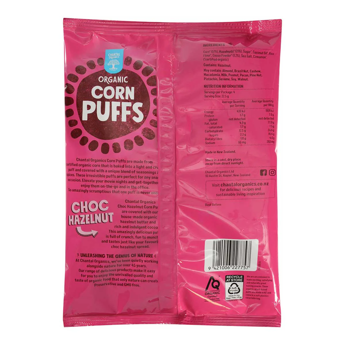 Organic Corn Puffs Choc - Hazelnut - Image 2
