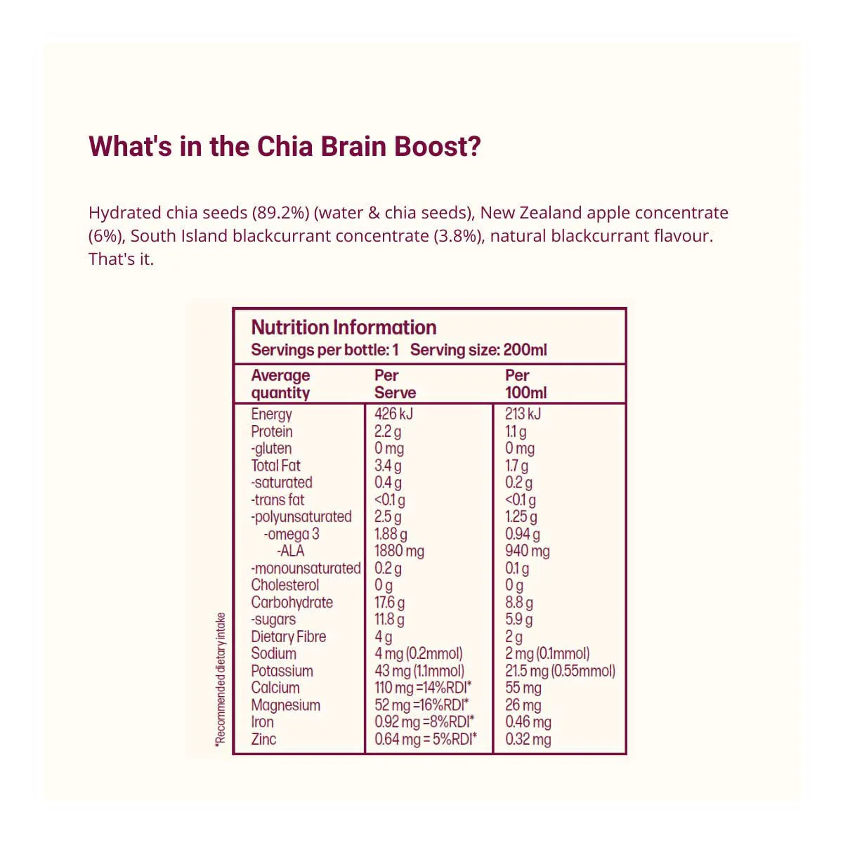 Chia Brain Boost - Blackcurrant Superfood - Image 3