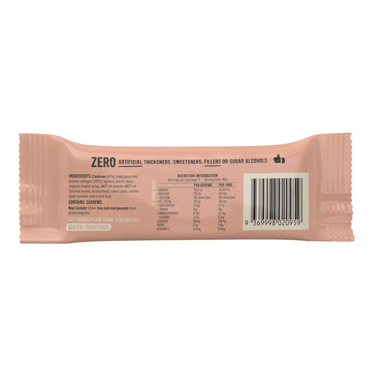 Collagen Protein Bar - Cashew Shortbread - Image 2