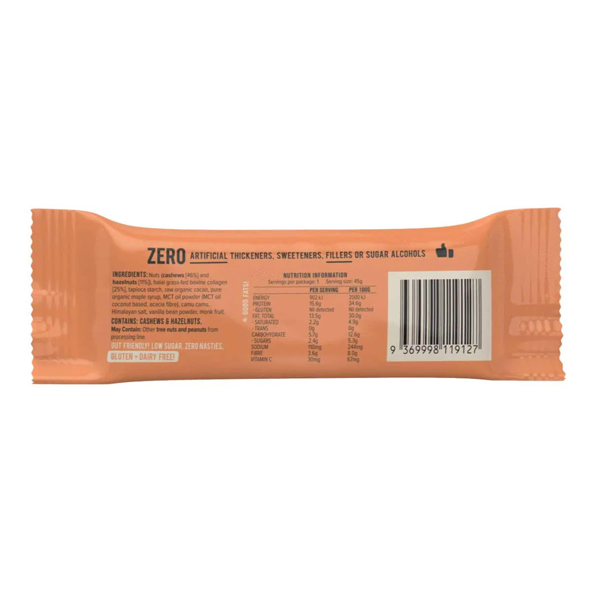Collagen Protein Bar - Hazelnut Brownie - Image 2