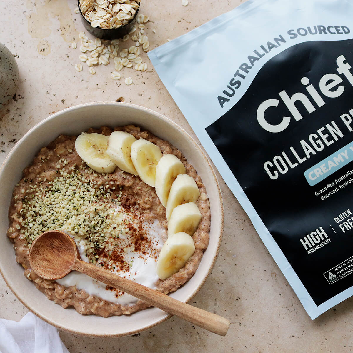 Grass-Fed Collagen Protein Powder - Creamy Vanilla - Image 3