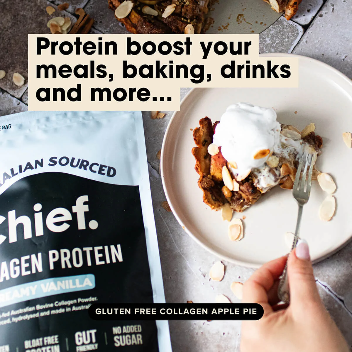 Grass-Fed Collagen Protein Powder - Creamy Vanilla - Image 4