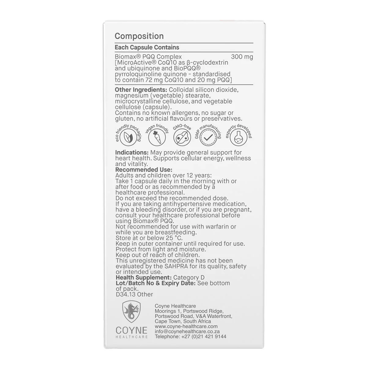 Biomax PQQ with CoQ10 Complex 300mg - Image 2