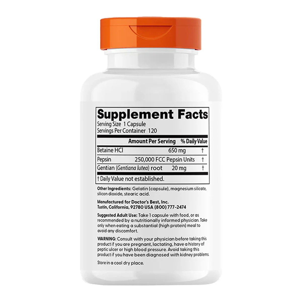 Betaine HCI Pepsin & Gentian Bitters - Image 2
