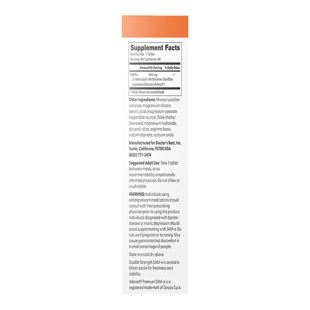 SAMe 400mg Double Strength - Image 3