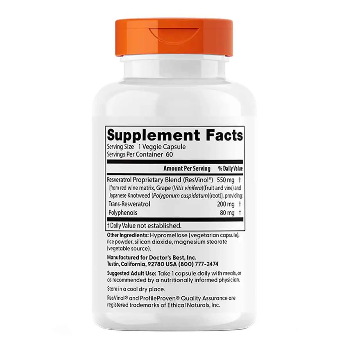 Trans-Resveratrol 200 w/ ResVinol - Image 2