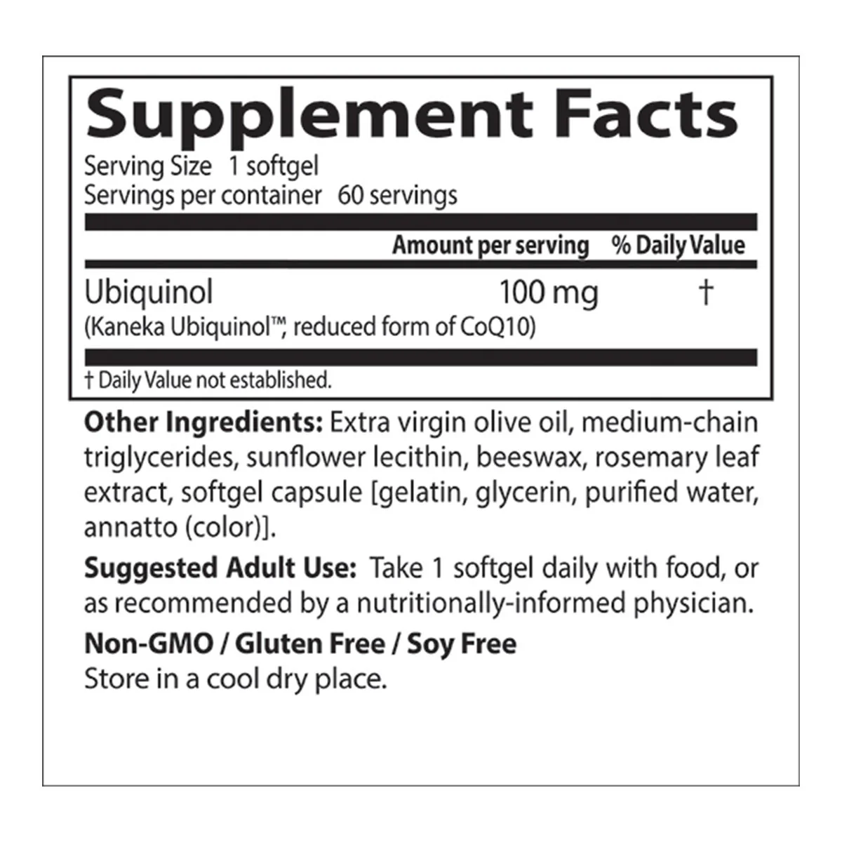 Ubiquinol featuring Kaneka QH 100mg - Image 4