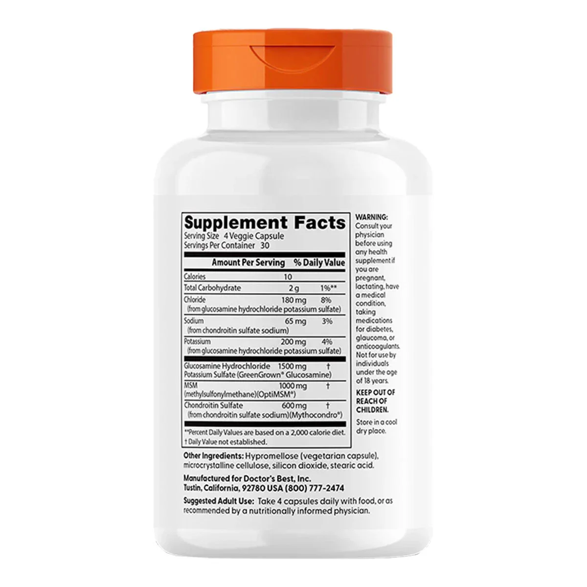 Vegan Glucosamine Chondroitin MSM - Image 3