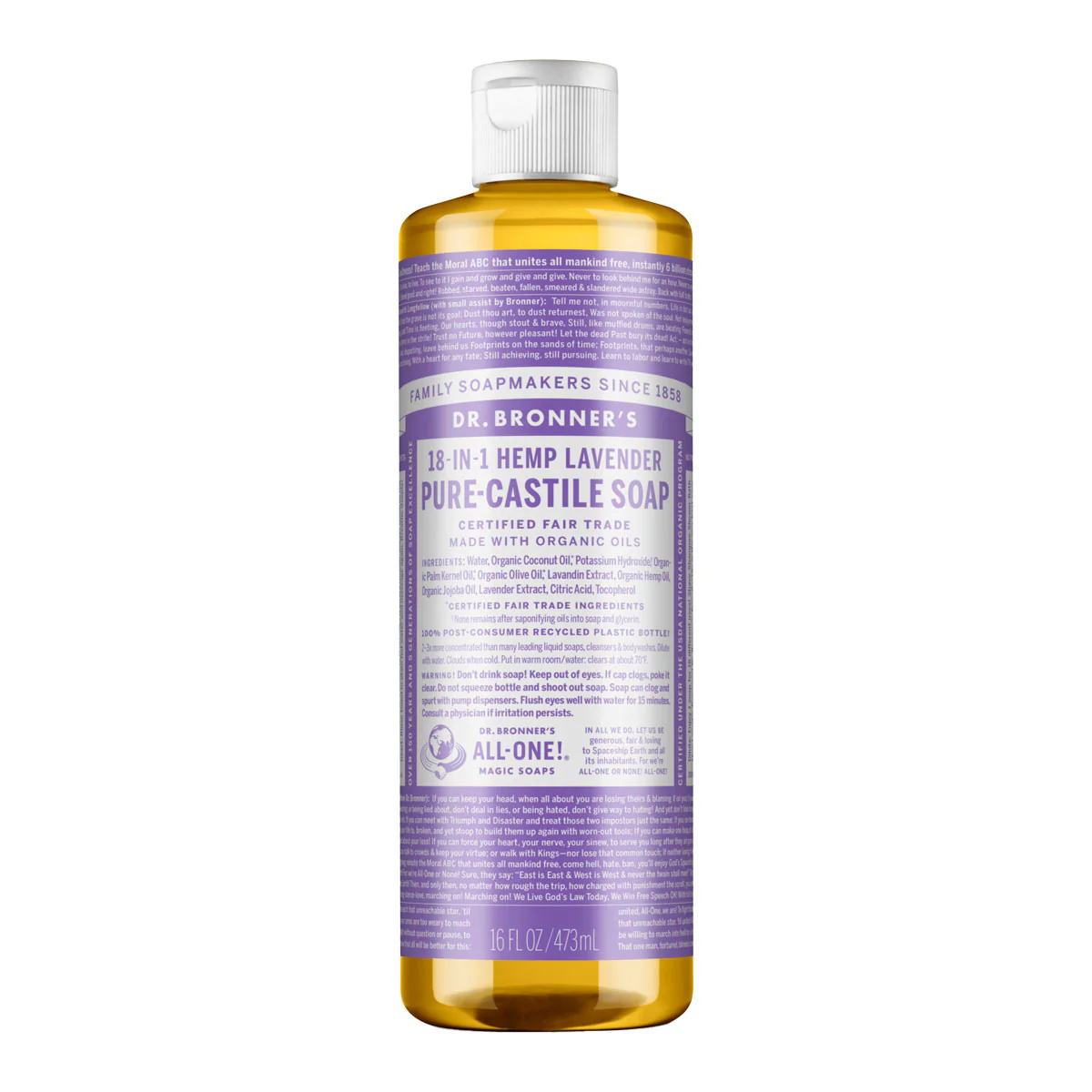 18-In-1 Pure-Castile Magic Soap - Lavender - Image 2
