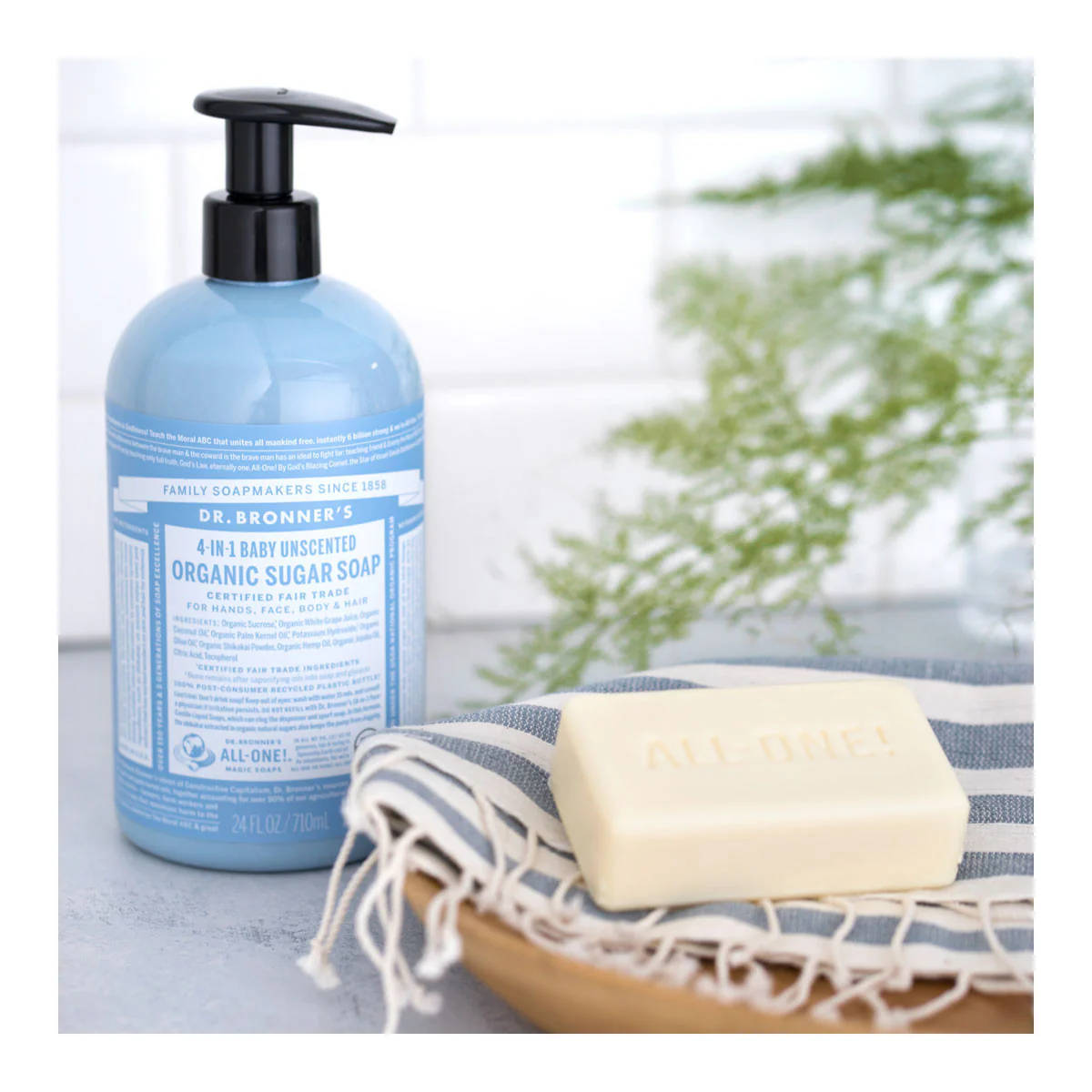 4-In-1 Organic Sugar Soap - Baby Unscented - Image 3
