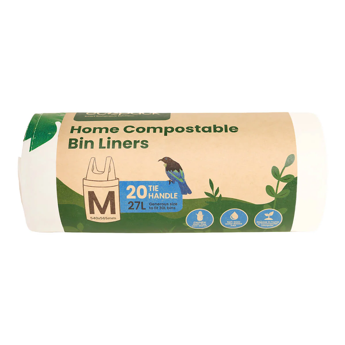 100% Biodegradable & Compostable Tie Handle Bin Liners - Image 2