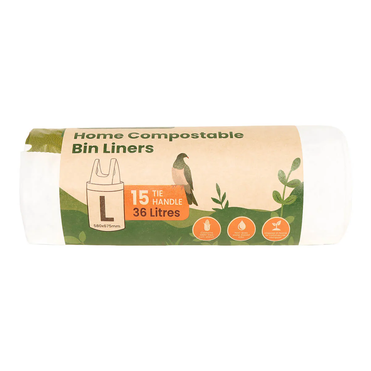 100% Biodegradable & Compostable Tie Handle Bin Liners - Image 5