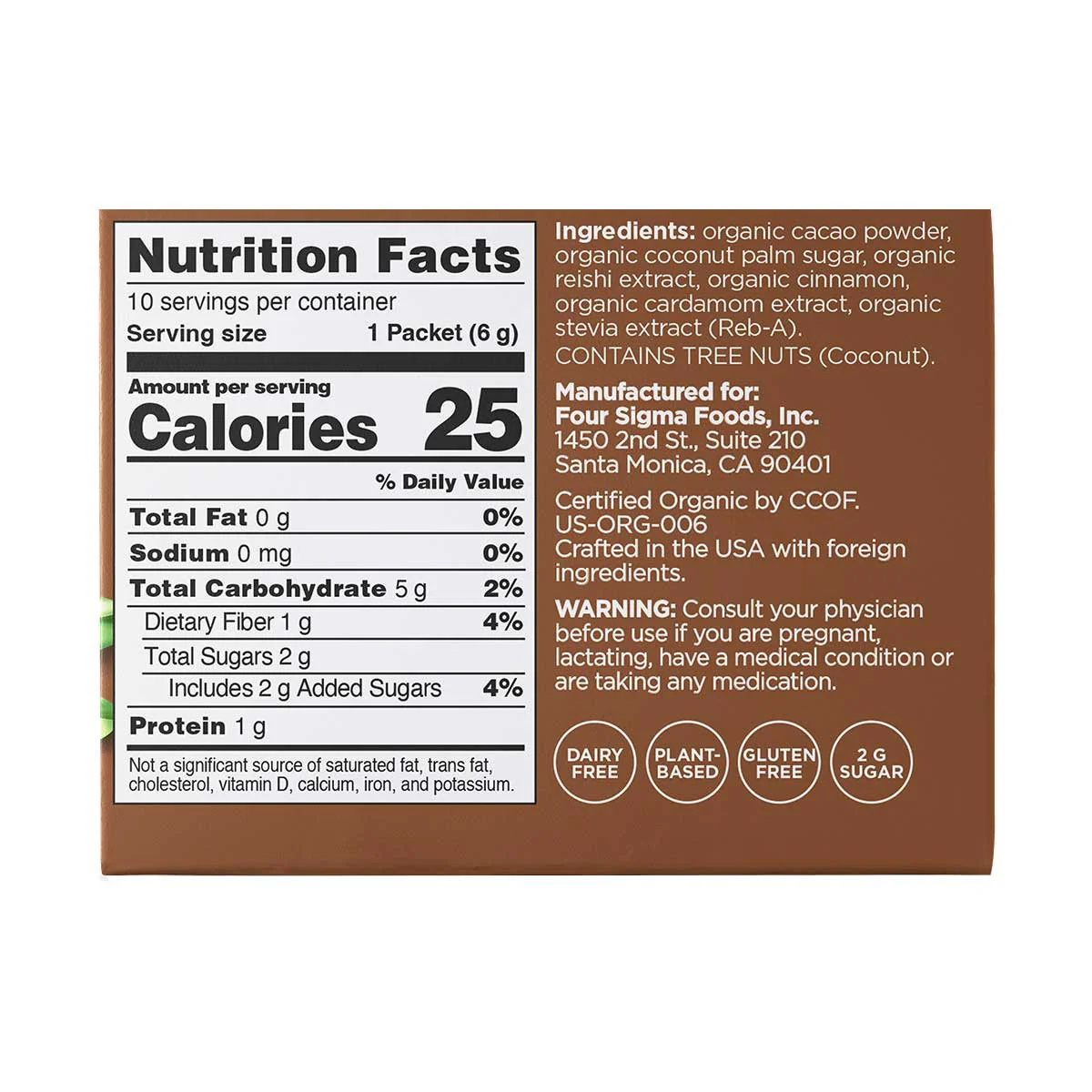 Organic Cacao Mix Reishi Mushroom - Calm - Image 2