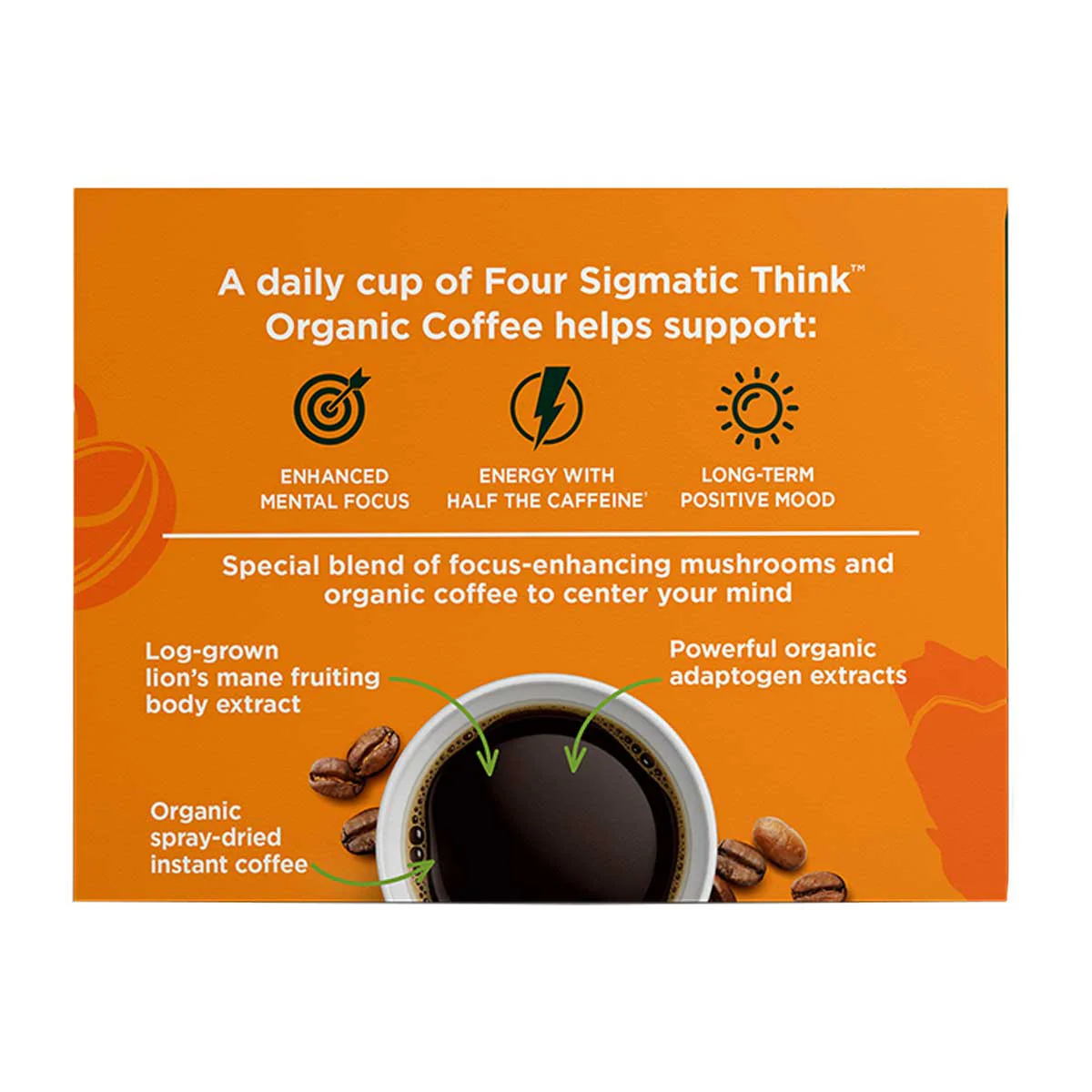 Organic Coffee with Lion's Mane & Chaga Mushrooms - Think - Image 2