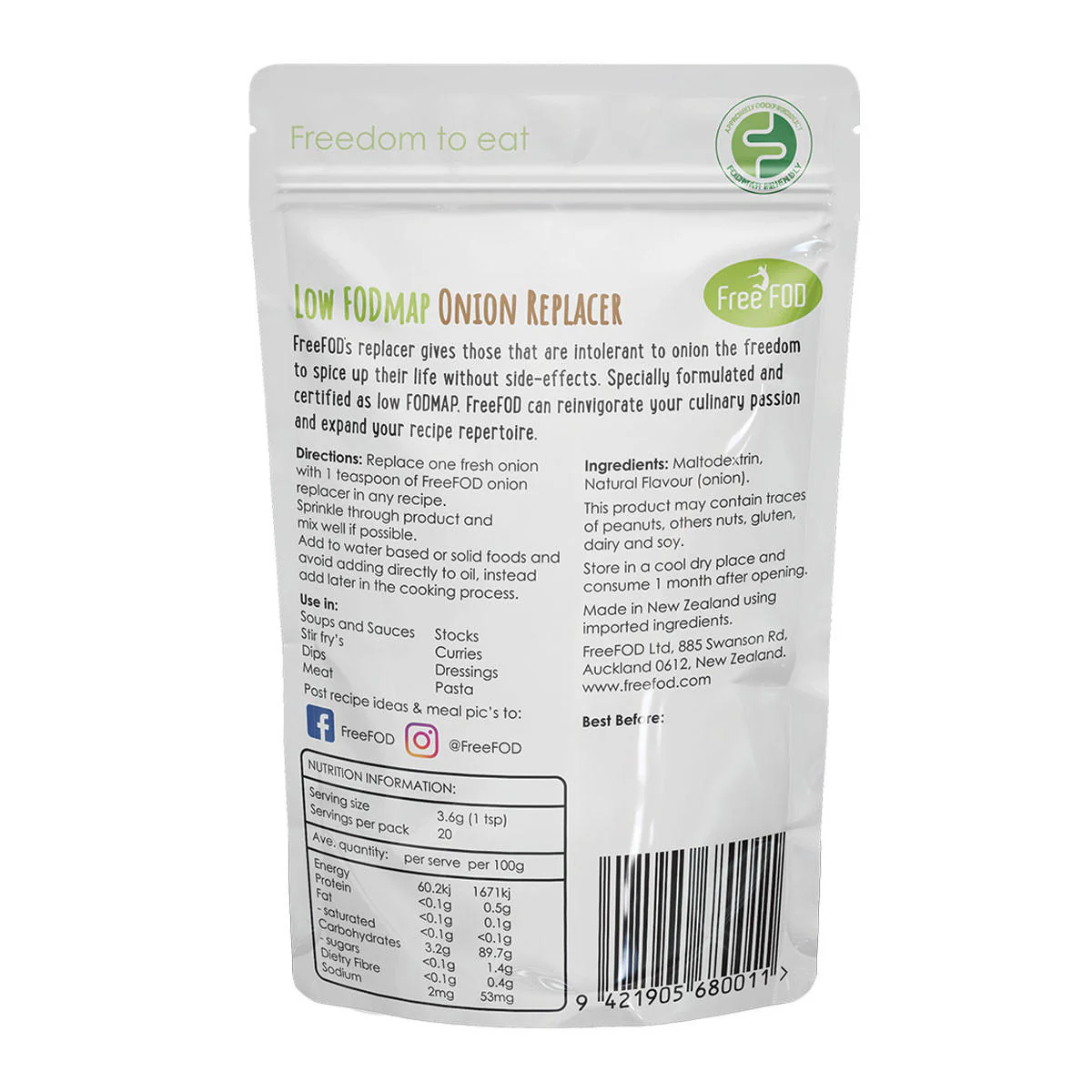 FreeFOD Fodmap Onion Replacer - Image 2
