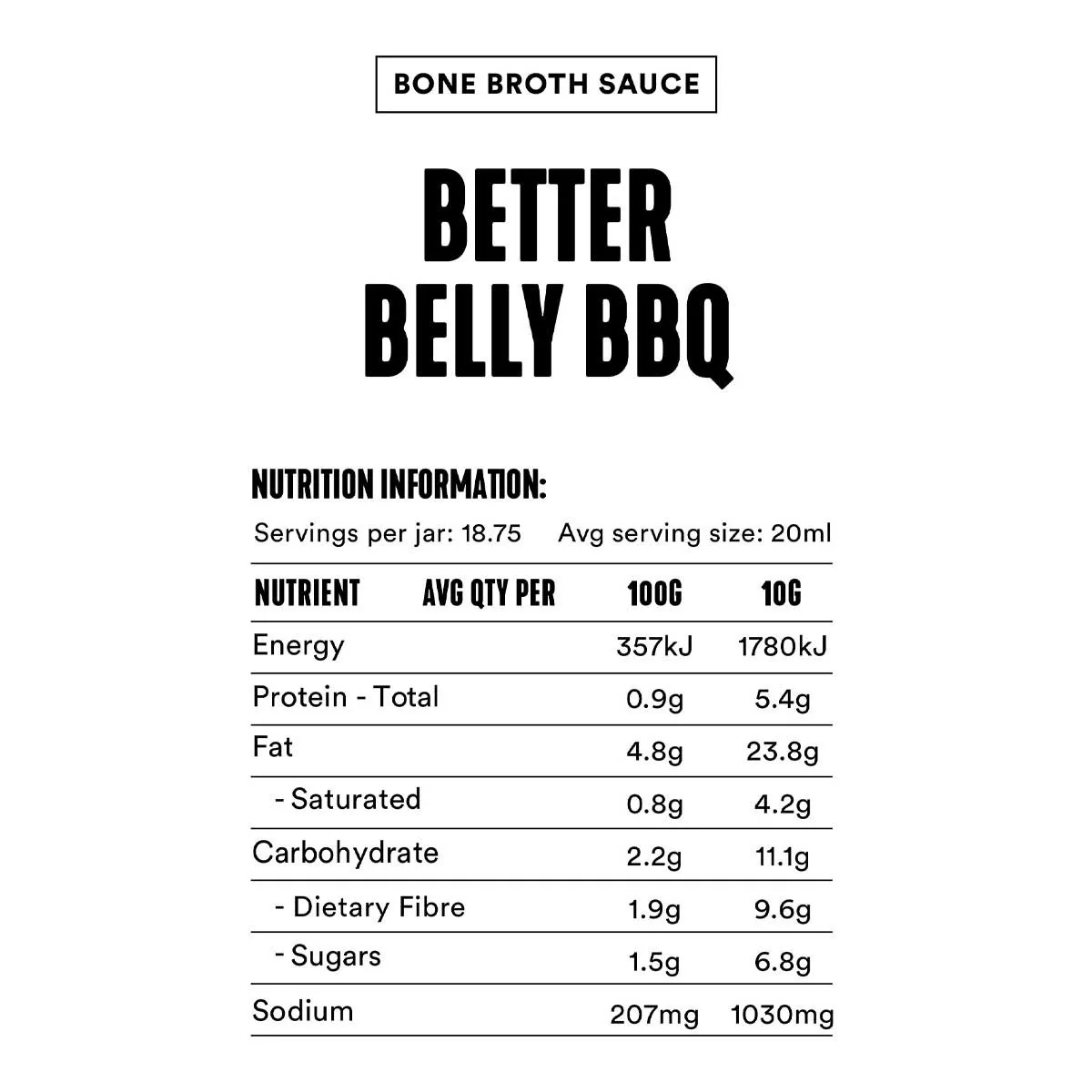 Bone Broth Sauce - Better Belly BBQ - Image 3