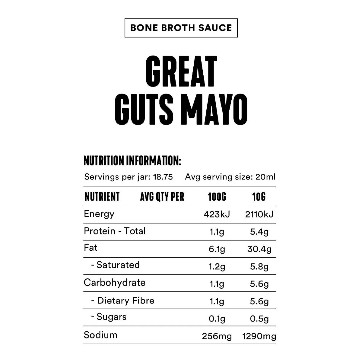 Bone Broth Sauce - Great Guts Mayo - Image 7