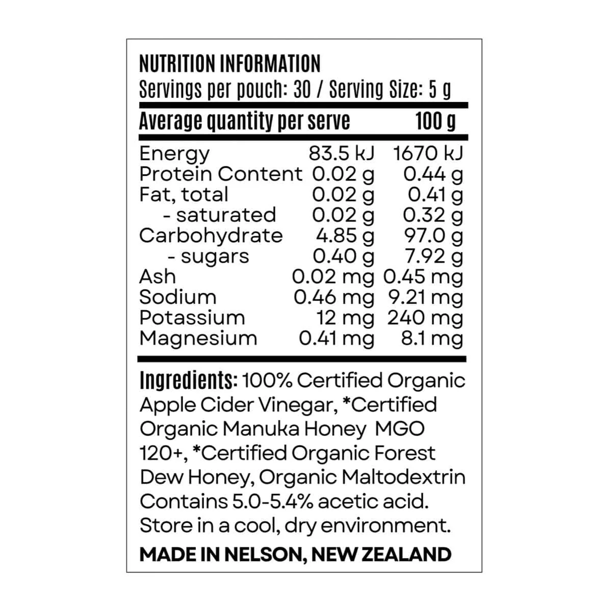 100% Organic Apple Cider Vinegar Powder - Image 2