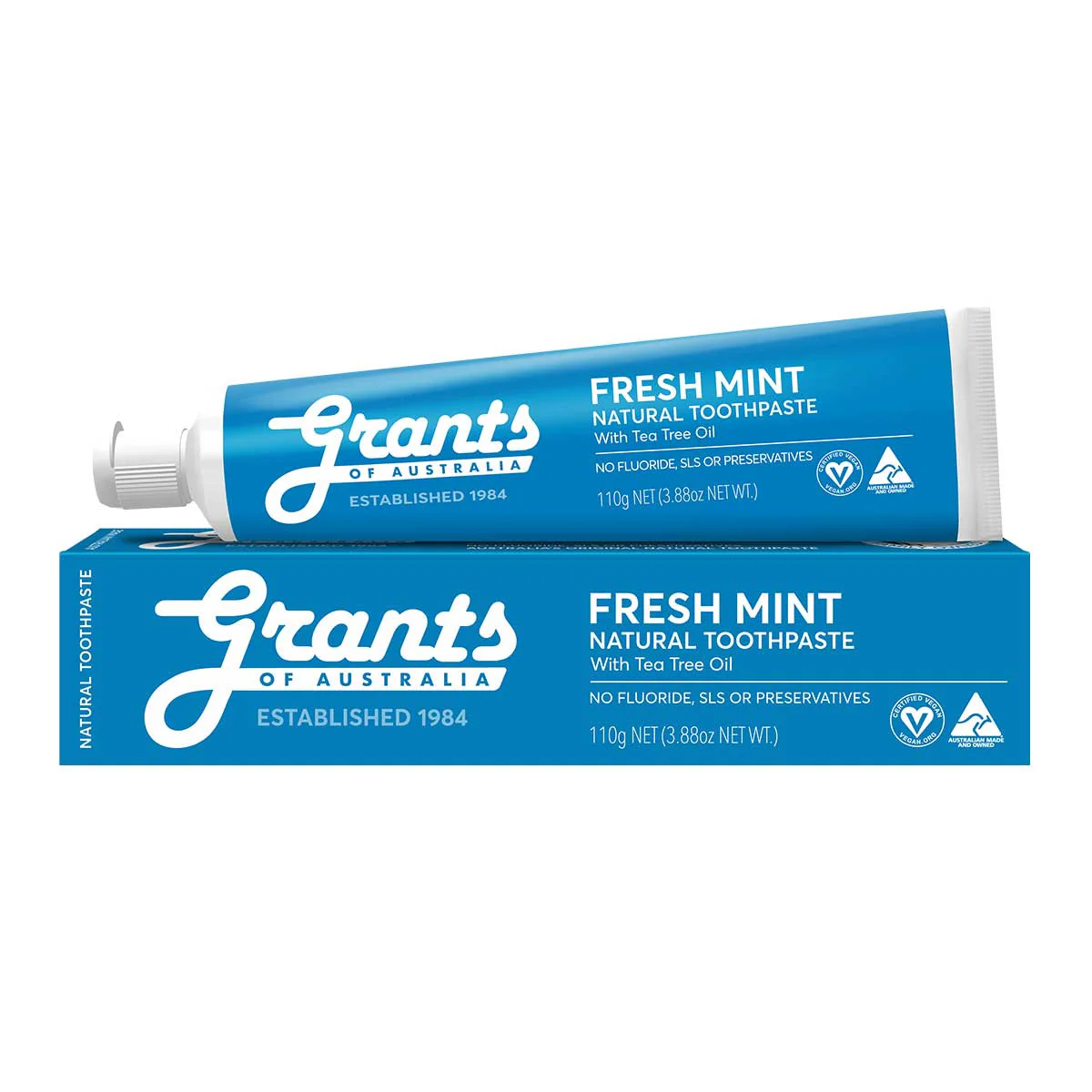 Fresh Mint Natural Toothpaste - Fluoride Free