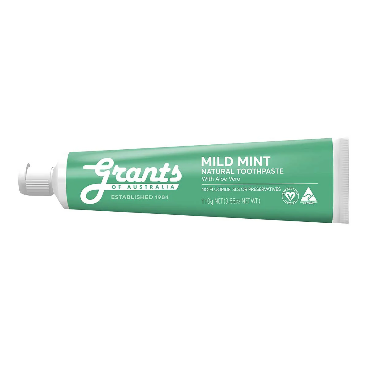 Mild Mint Natural Toothpaste - Fluoride Free - Image 2