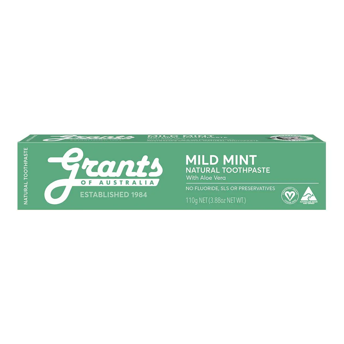 Mild Mint Natural Toothpaste - Fluoride Free - Image 3