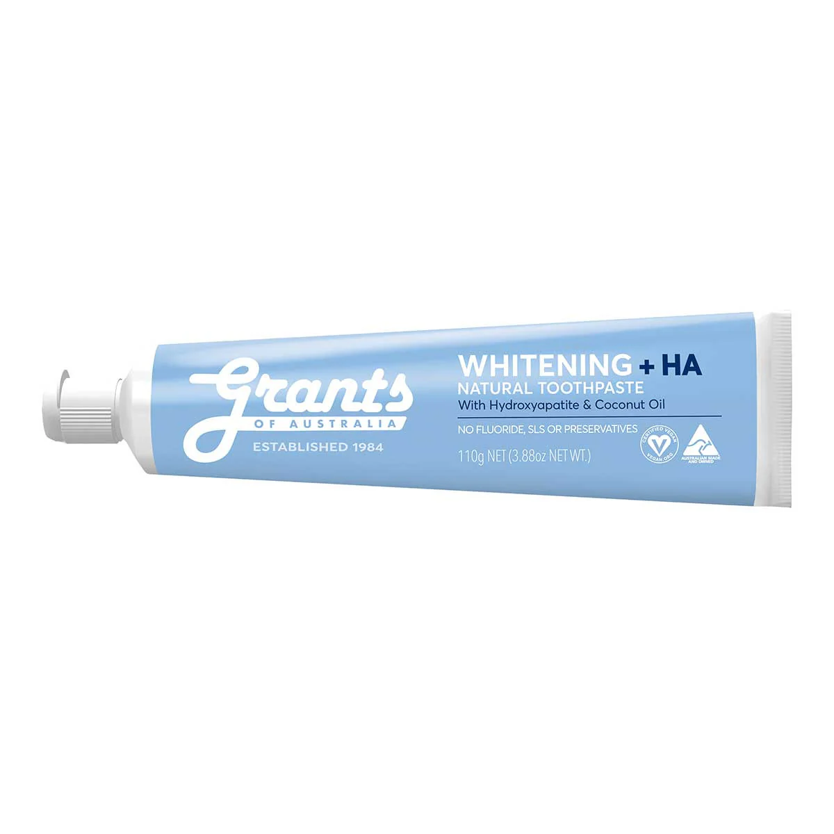Whitening +HA Natural Toothpaste - Fluoride Free - Image 2