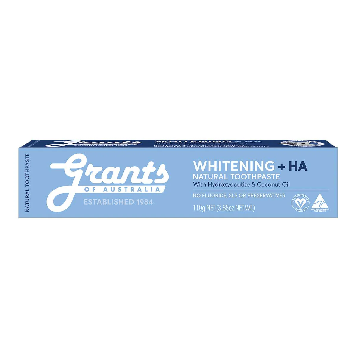 Whitening +HA Natural Toothpaste - Fluoride Free - Image 3