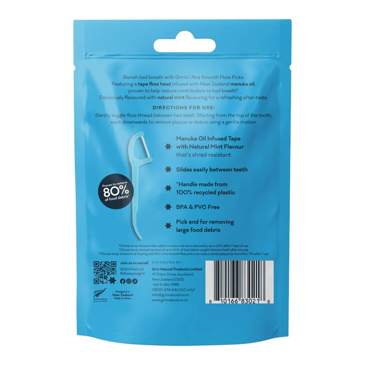 Ultra Smooth Manuka Oil Infused Floss Picks - Image 3