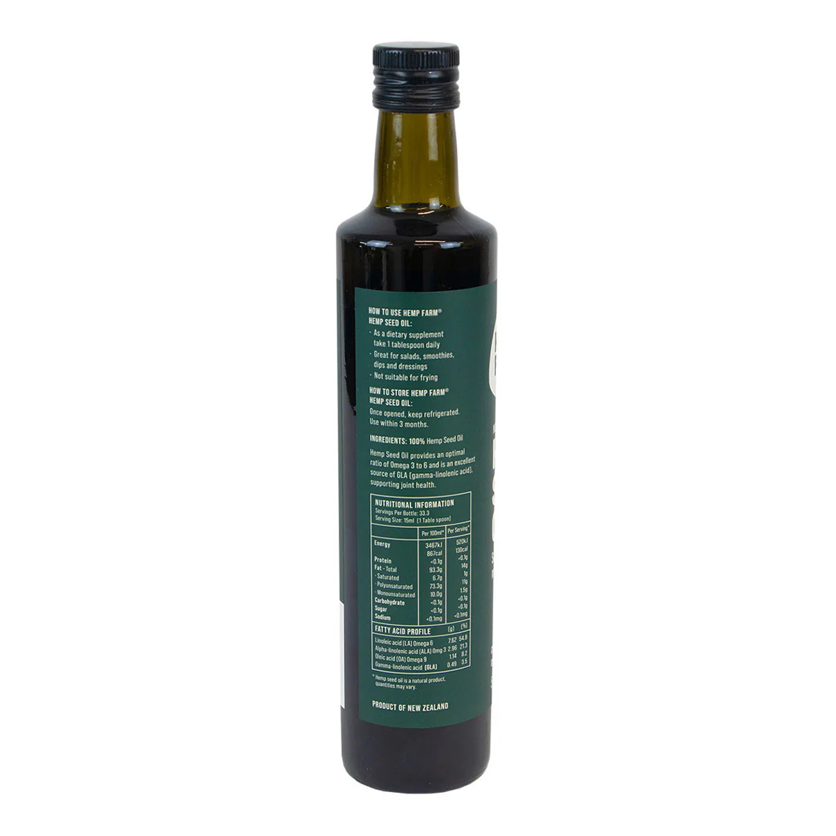 NZ Grown Hemp Seed Oil - Image 2