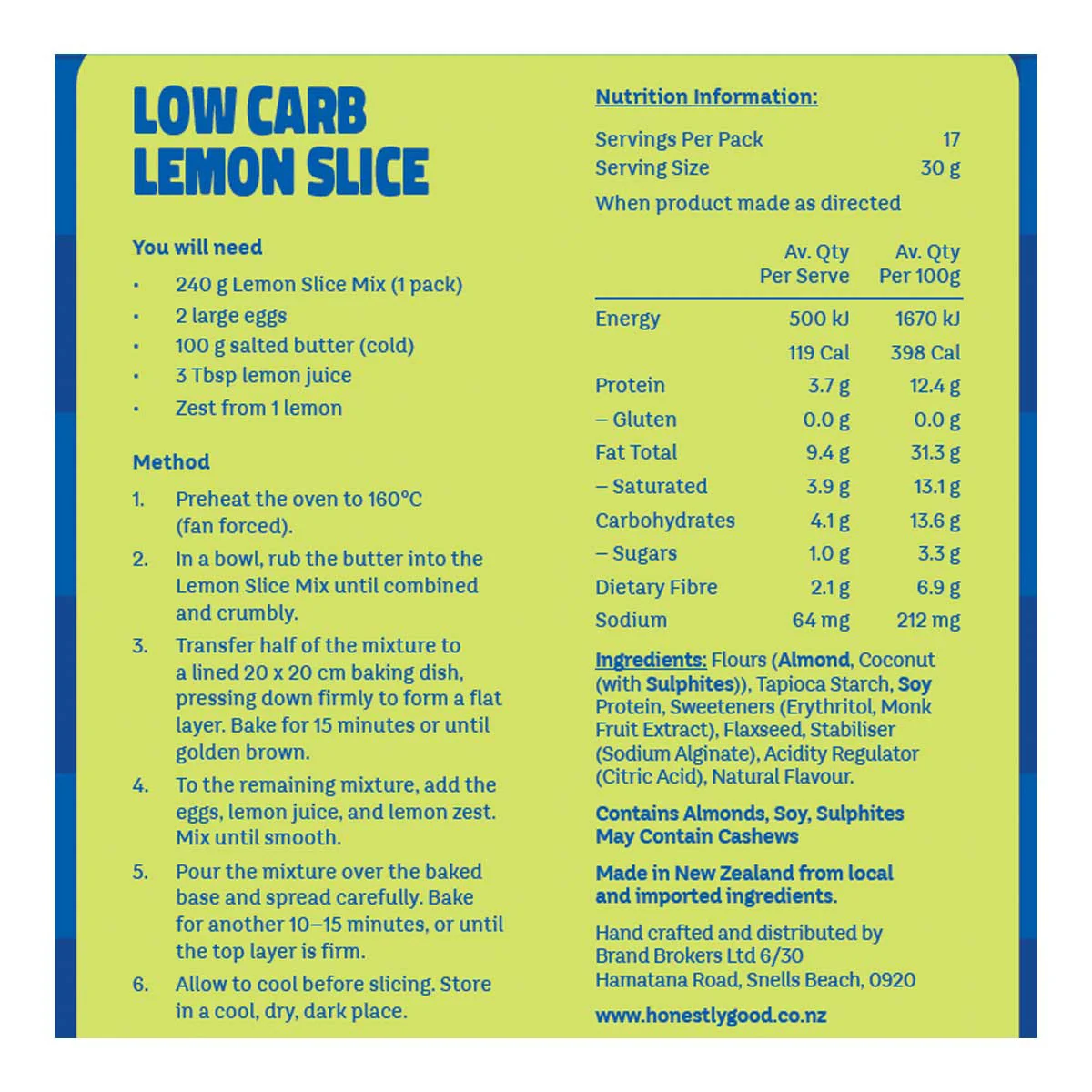 Low Carb Gluten Free Lemon Slice - Image 2
