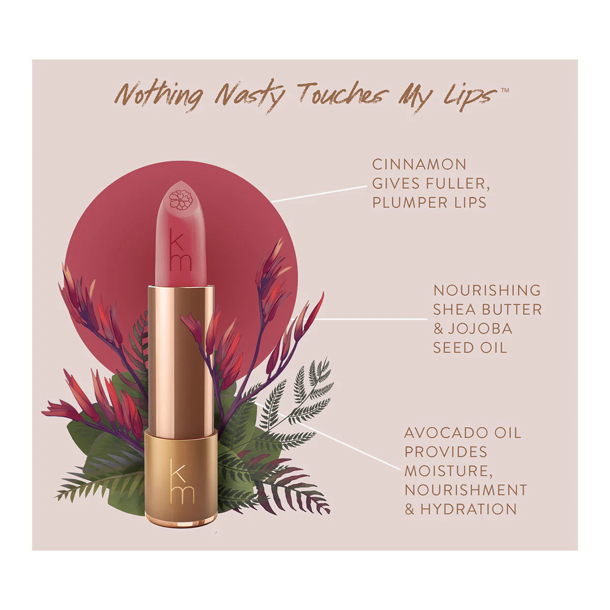 Natural Lipstick - 05 Violet Mousse - Image 4