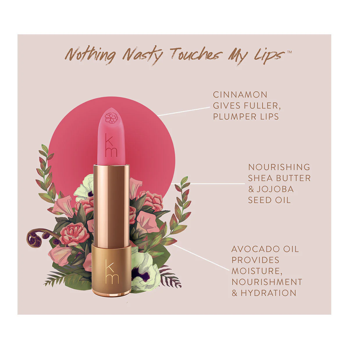 Natural Lipstick - 06 Carnation Mist - Image 4