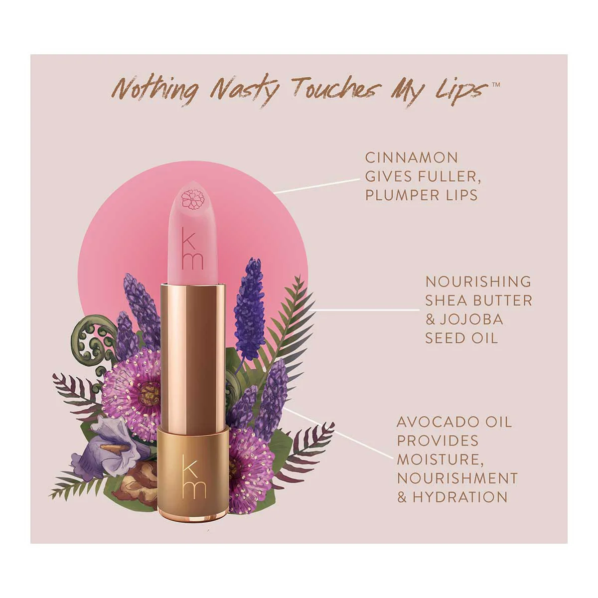 Natural Lipstick - 16 Lavender Laughter - Image 4