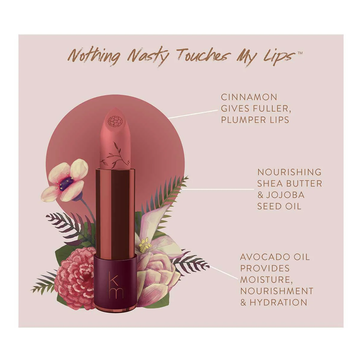 Natural Lipstick - 23 Blushing Rose - Image 4